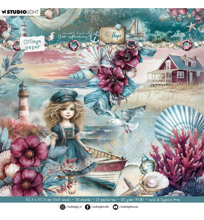 Studio Light - Jenine's Mindful Art Collection - Tide of Hope - Paperpads - Background
