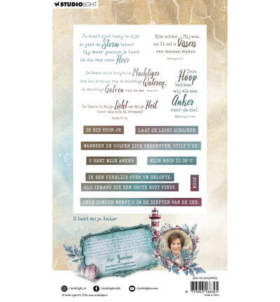 Studio Light - Jenine's Mindful Art Collection - Tide of Hope - Stamp - Clearstamp - U bent mijn Anker
