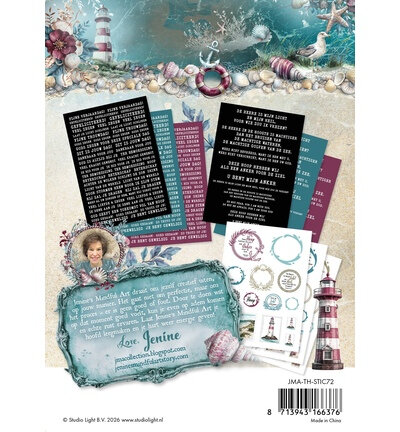 Studio Light - Jenine's Mindful Art Collection - Tide of Hope - Stickers - Zegels & Teksten