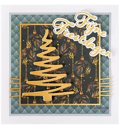 Marianne Design -  Collectie Juli - Hot Foil  - Craftables - Stansmal - Fijne feestdagen