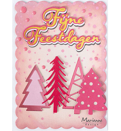 Marianne Design -  Collectie Juli - Hot Foil  - Craftables - Stansmal - Fijne feestdagen