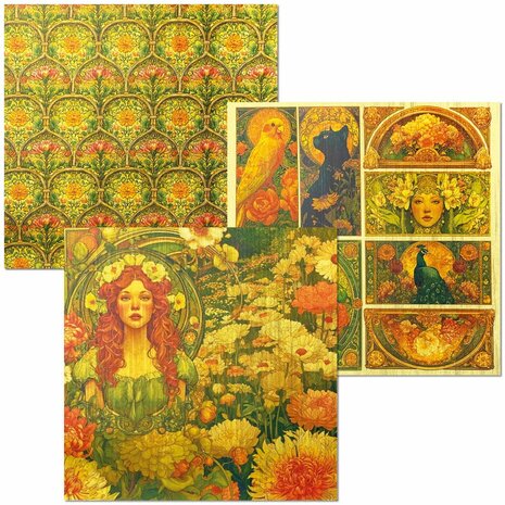 Ciao Bella - Artemis - Paperpad -6x6 - Deluxe Paper -  Vellum Dual Pack