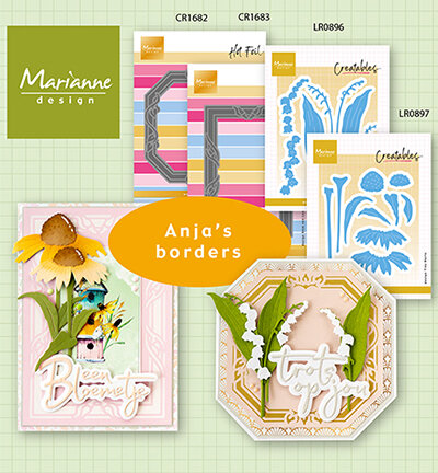 Marianne Design -  Collectie Juli - Hot Foil  - Craftables - Stansmal - Anja's Classic Rectangle