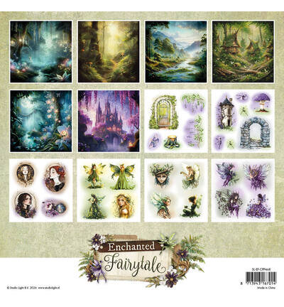 Studio Light - Enchanted Fairytale - Paperpad  - 20.3x20.3 cm - Collage