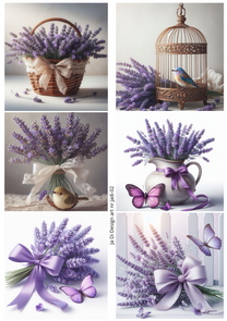Ja Di Design - Knipvellen - Decoupage - Lavender