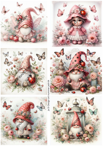 Ja Di Design - Knipvellen- Decoupage - Ladybug