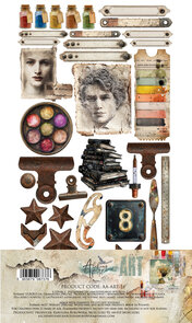 Alchemy of Art -  Scrappen - Art - Papierset -  Extra accessoires - 15X30 cm - 11