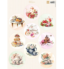 Marianne Design -  Collectie Mei -  Knipvel - Circles - Teatime
