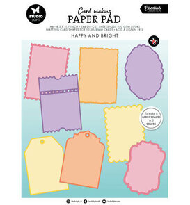 Studio Light - Essentials - Paperpad - Cardmaking  - Happy and Bright - NR 28