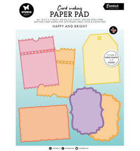 Studio Light - Essentials - Paperpad - Cardmaking  - Happy and Bright - NR 29