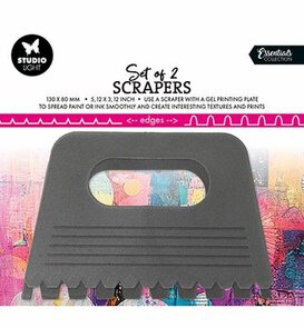 Studio Light - Essenctials - Mixed Media - Scrapers - Tools  - Set of 2