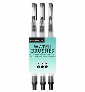 Studio Light - Essentials - Tools - Kleurmiddelen - Waterbrush - Set of 3 - Small/medium/large