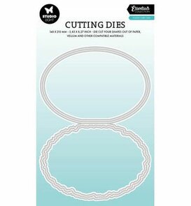 Studio Light - Essentials - Stansmal - Cutting Die - Torn Edge - Oval
