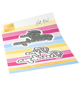 Marianne Design -  Collectie Juli - Hot Foil  - Craftables - Stansmal - Fijne feestdagen