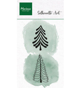 Marianne Design - Collectie Juli - Stempels - Clear - Silhouette - Jolly Trees