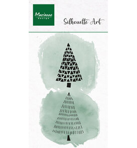 Marianne Design - Collectie Juli - Stempels - Clear - Silhouette - Merry Trees