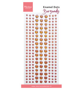 Marianne Design -  Collectie Juli - Embellishment - Parels  - Enamel Dots - Burgundy