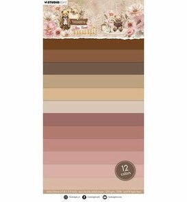 Studio Light - Essentials -  Teddy's Tea Time - Paperpad  - Cardstock