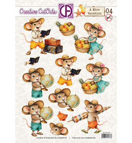 Creatief Art - A Mice Vacation - Stansvel - Doodrukvel  - A Mice Vacation - 04