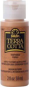 Folkart - Mixed Media - Verf - Paint - Terra Cotta - Pueblo