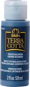 Folkart - Mixed Media - Verf - Paint - Terra Cotta - Ocean Cavern