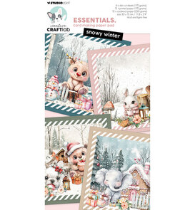 Studio Light - Creative Craftlab - Essentials - Paperpads - Cardmaking - Snowy Winter