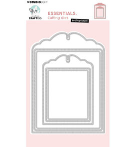 Studio Light - Creative Craftlab - Essentials  - Stansmallen - Scallop Label