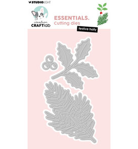 Studio Light - Creative Craftlab - Essentials  - Stansmallen - Festive Holly