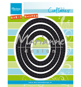 Marianne Design -  Collectie Augustus  - Stansmal  - Craftables - Basis Passe-Partouts - Ovals