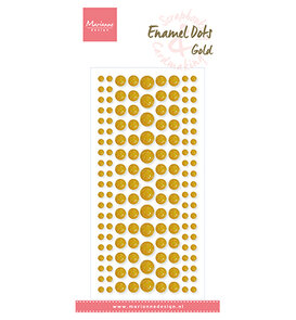 Marianne Design -  Collectie Juli - Embellishment - Parels  - Enamel Dots - Gold Glitter
