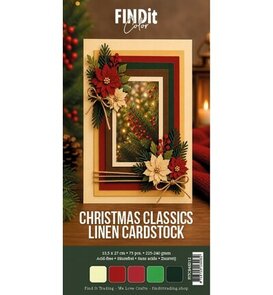 Find It - Find It Color - Linnen Cardstock - Papier Pakket - 4K - Christmas Classics