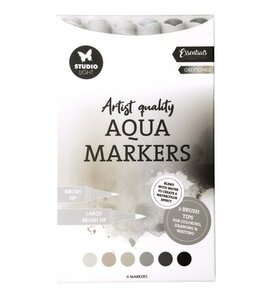 Studio Light - Essentials - Kleurmiddelen -  Markers  - Aqua - Greytones