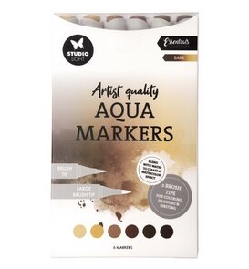 Studio Light - Essentials - Kleurmiddelen -  Markers  - Aqua - Bark
