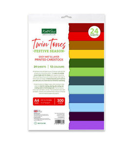 Katy Sue Designs - Cardstock - Twin Tones - Festive Season - Printed Mat and Layer