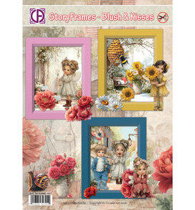 Creatief Art  - Kaarten - Kaartenpakket - Story Frames - Blush & Kisses