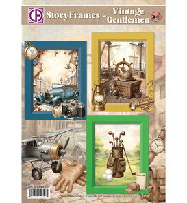 Creatief Art  - Kaarten - Kaartenpakket - Story Frames - Vintage Gentlemen