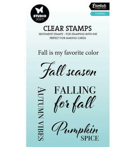 Studio Light - Essentials -  Autumn Story - Stempels  - Clearstamp - Tekst - Pumpkins