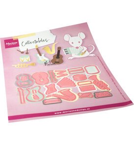 Marianne Design -  Collectie September  - Stansmal - Collectable - Music Instruments by Marleen