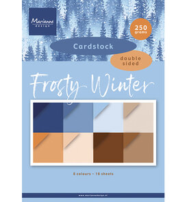 Marianne Design -  Collectie September  - Paperpads - A4 - Cardstock -  Frosty Winter