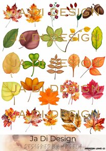 Ja Di Design - Knipvel - Decoupage - Leaves - 03
