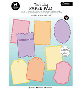Studio Light - Essentials - Paperpad - Cardmaking  - Happy and Bright - NR 28