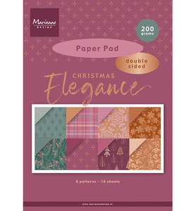 Marianne Design - Collectie Juli - Paperpads - A4 -Christmas Elegance