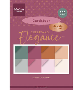 Marianne Design - Collectie Juli - Paperpads - A4  Cardstock - Christmas Elegance