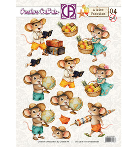 Creatief Art - A Mice Vacation - Stansvel - Doodrukvel  - A Mice Vacation - 04