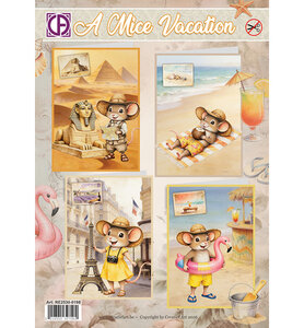 Creatief Art - A Mice Vacation - Pakket - Kaartpakket - 01