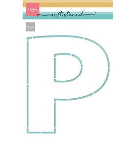 Marianne Design - Collectie Maart - Mixed Media - Craftstencil - P Letter