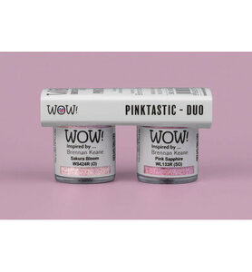 WOW! - Brennan Keane - Embossen - Embossing Poeder - 15 ML - Duo  - Set van 2 - Pink   - Pinktastic