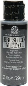 Folkart - Mixed Media - Verf - Paint - Brushed Metallics - Dark Grey