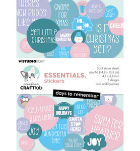 Studio Light - Creative Craftlab - Essentials - Paperpads - Designer - A6  - Days to remember