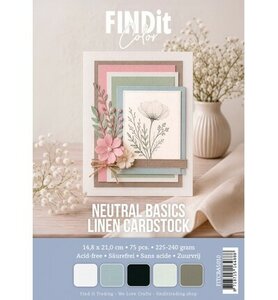 Find It - Find It Color - Linnen Cardstock - Papier Pakket - A5 - Neutral Basics